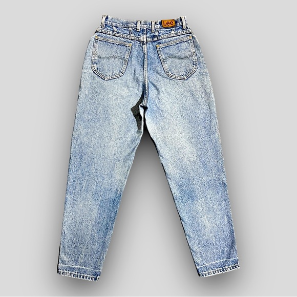 VINTAGE Lee Riders Stone Wash High Waisted Mom Jeans - Made in USA - Picture 3 of 10